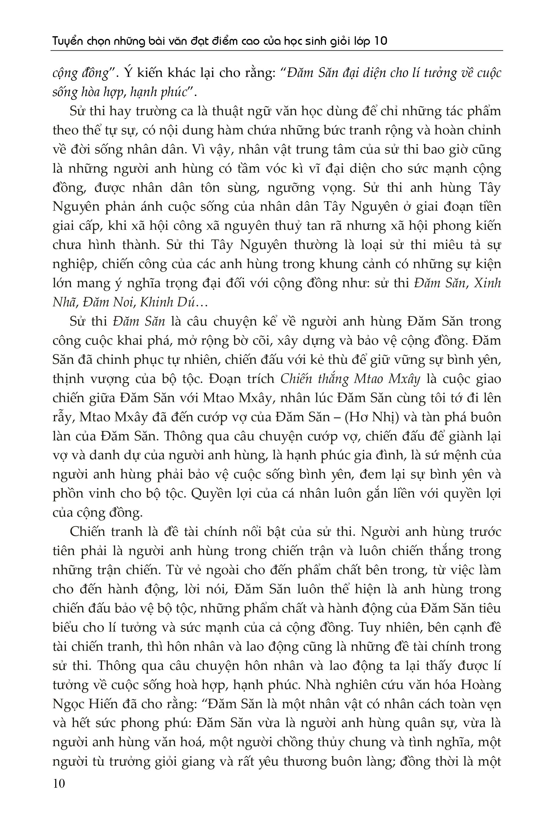 Tải sách Tuyển Chọn Những Bài Văn Đạt Điểm Cao Của Học Sinh Giỏi Lớp 10 PDF đọc ebook online, epub online, nghe sách nói audio miễn phí.