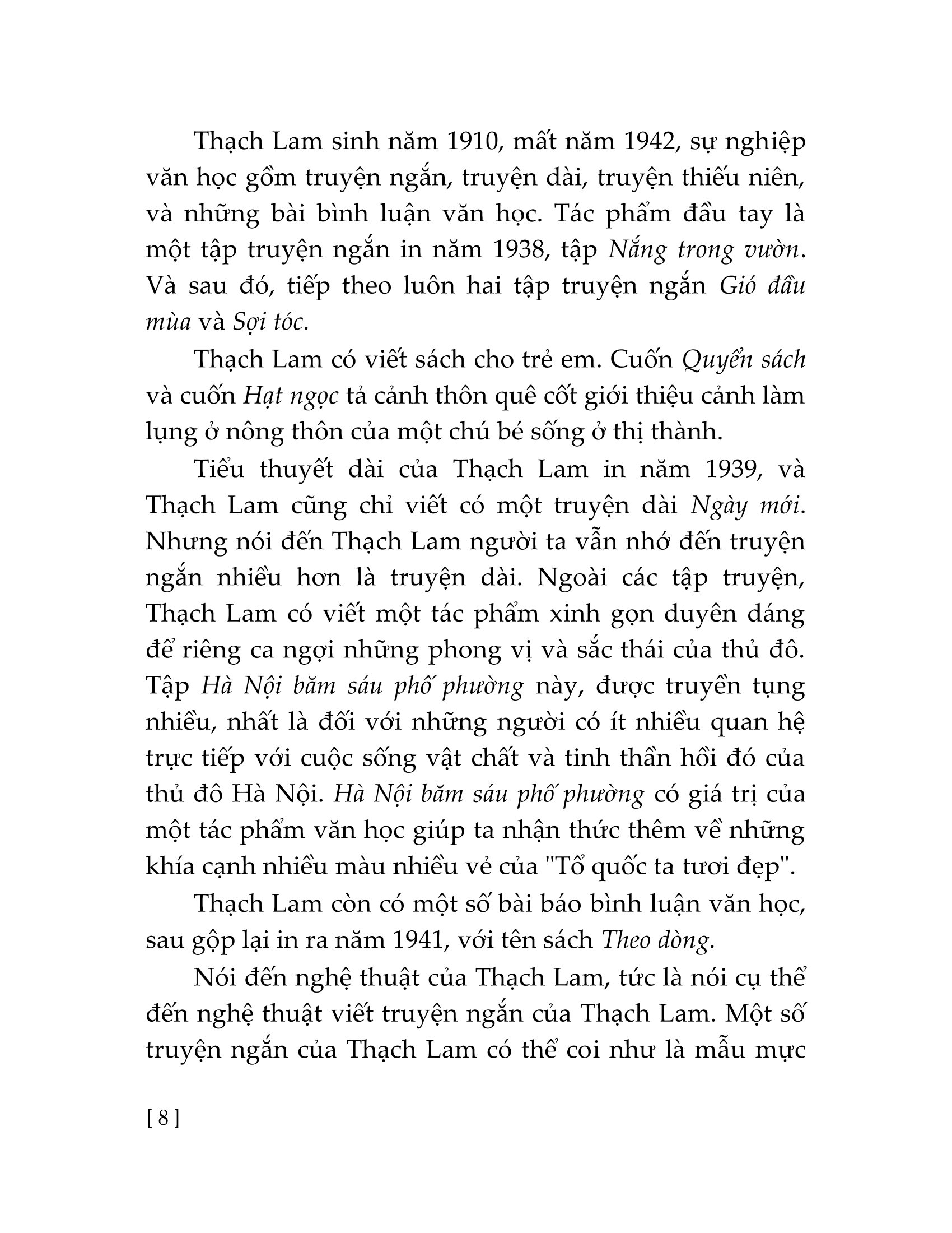 Tuyển Tập Thạch Lam PDF