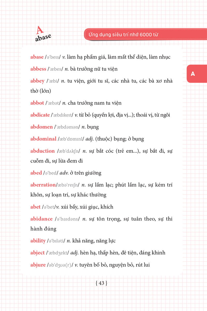 Ứng Dụng Siêu Trí Nhớ 6000 Từ Vựng Tiếng Anh Thông Dụng Nhất PDF