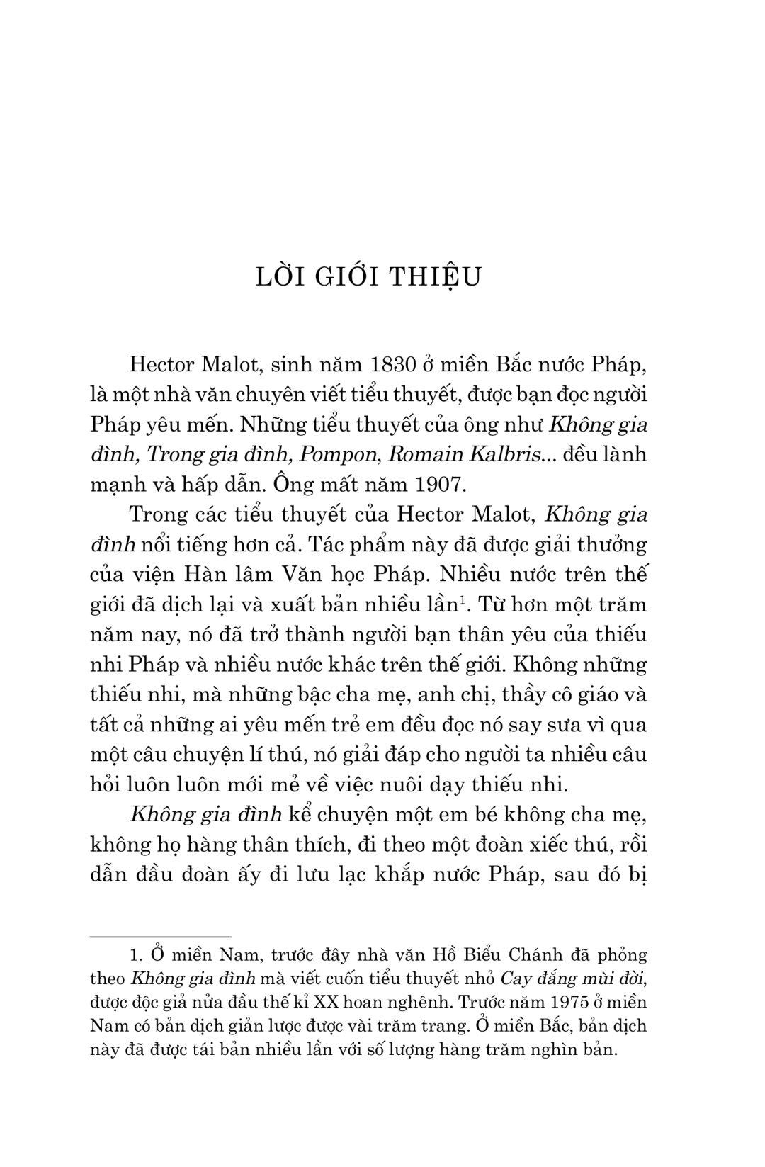 Văn Học Cổ Điển - Không Gia Đình PDF đọc ebook online, epub online, nghe sách nói audio miễn phí.