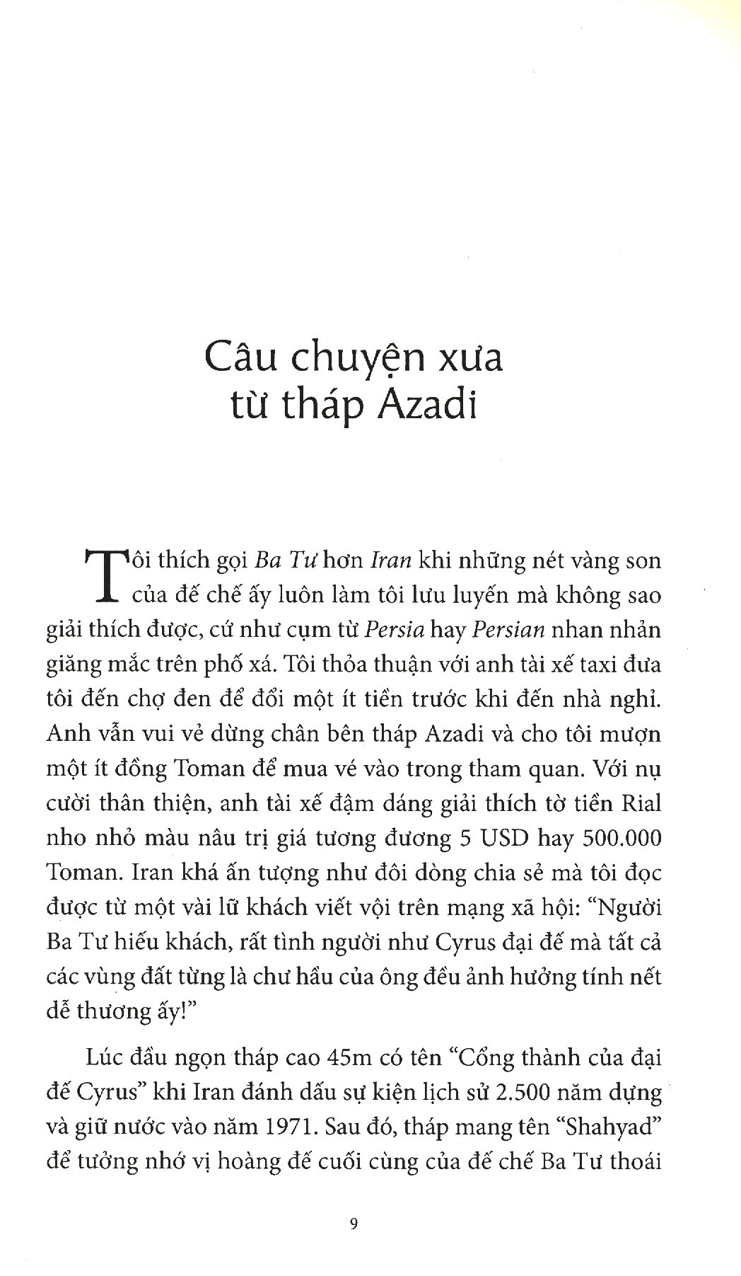 Vàng Son Một Thuở Ba Tư (Tập Du Ký) PDF đọc ebook online, epub online, nghe sách nói audio miễn phí.