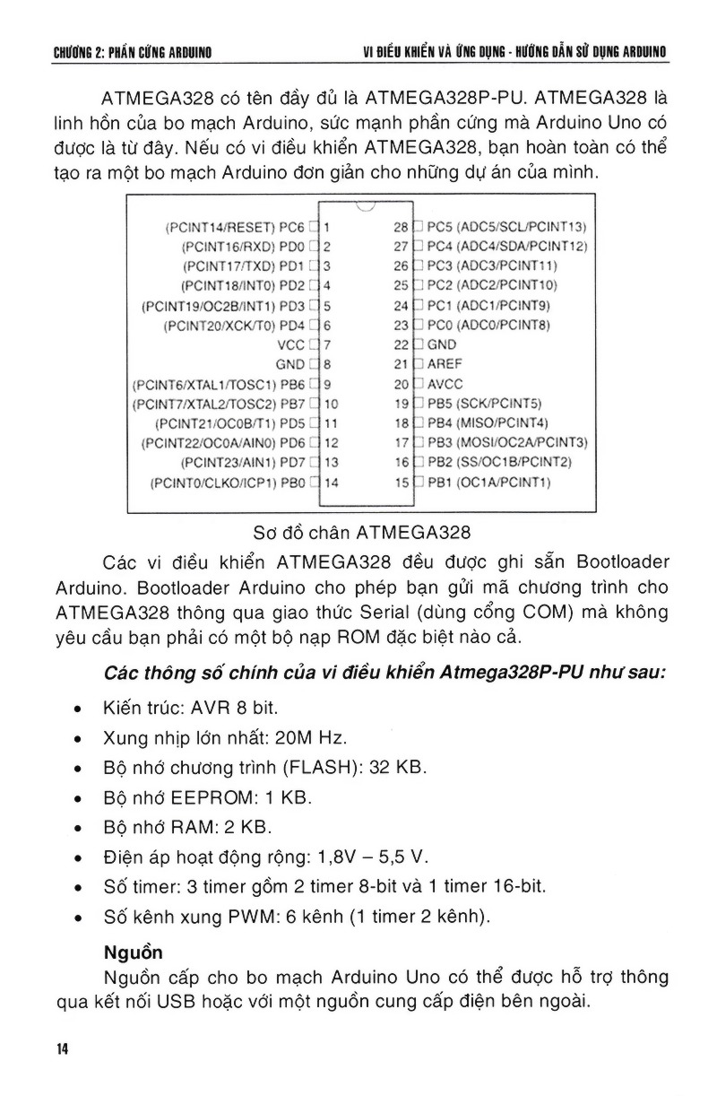 Vi Điều Khiển Và Ứng Dụng - Hướng Dẫn Sử Dụng Arduino PDF Vi Điều Khiển Và Ứng Dụng - Hướng Dẫn Sử Dụng Arduino PDF