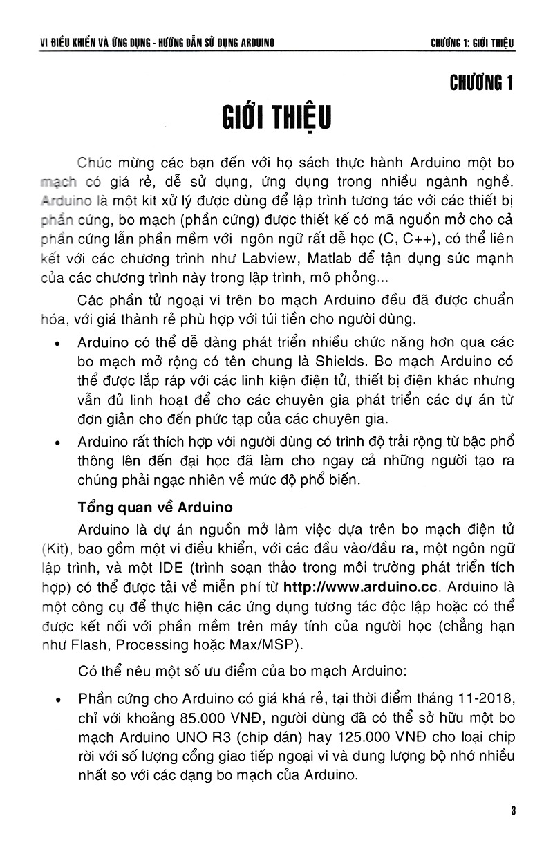 Vi Điều Khiển Và Ứng Dụng - Hướng Dẫn Sử Dụng Arduino PDF Vi Điều Khiển Và Ứng Dụng - Hướng Dẫn Sử Dụng Arduino PDF