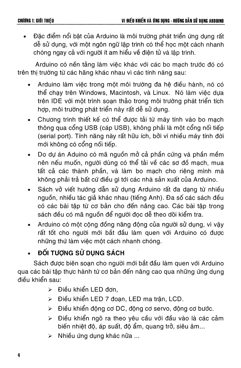 Vi Điều Khiển Và Ứng Dụng - Hướng Dẫn Sử Dụng Arduino PDF Vi Điều Khiển Và Ứng Dụng - Hướng Dẫn Sử Dụng Arduino PDF