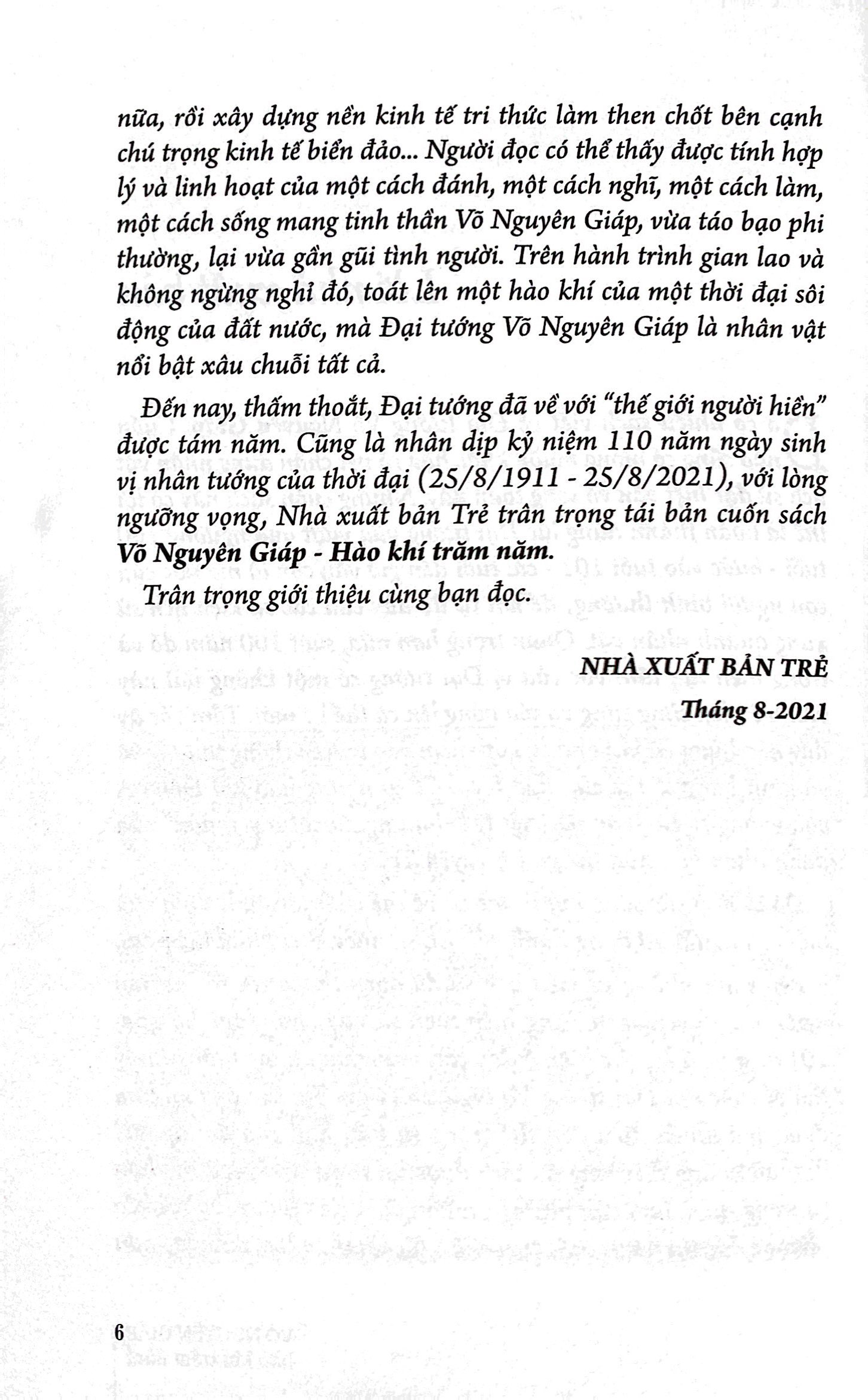 Võ Nguyên Giáp - Hào Khí Trăm Năm PDF đọc ebook online, epub online, nghe sách nói audio miễn phí. Võ Nguyên Giáp - Hào Khí Trăm Năm PDF đọc ebook online, epub online, nghe sách nói audio miễn phí.
