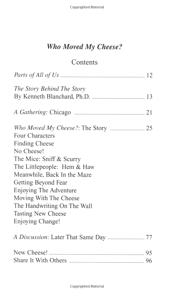 Who Moved My Cheese?: An Amazing Way to Deal with Change in Your Work and in Your Life PDF đọc ebook online, epub online, nghe sách nói audio miễn phí.