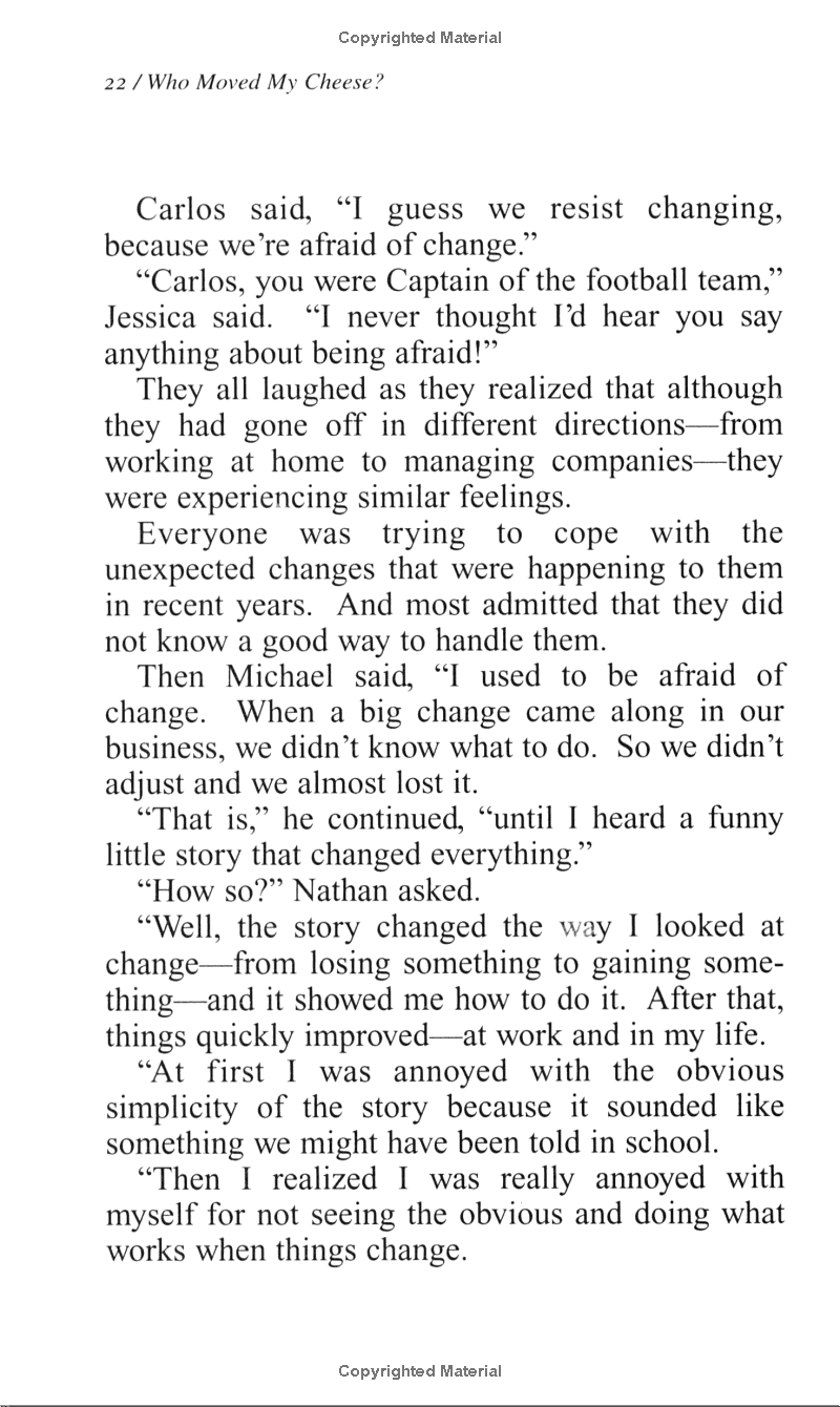 Who Moved My Cheese?: An Amazing Way to Deal with Change in Your Work and in Your Life PDF đọc ebook online, epub online, nghe sách nói audio miễn phí.
