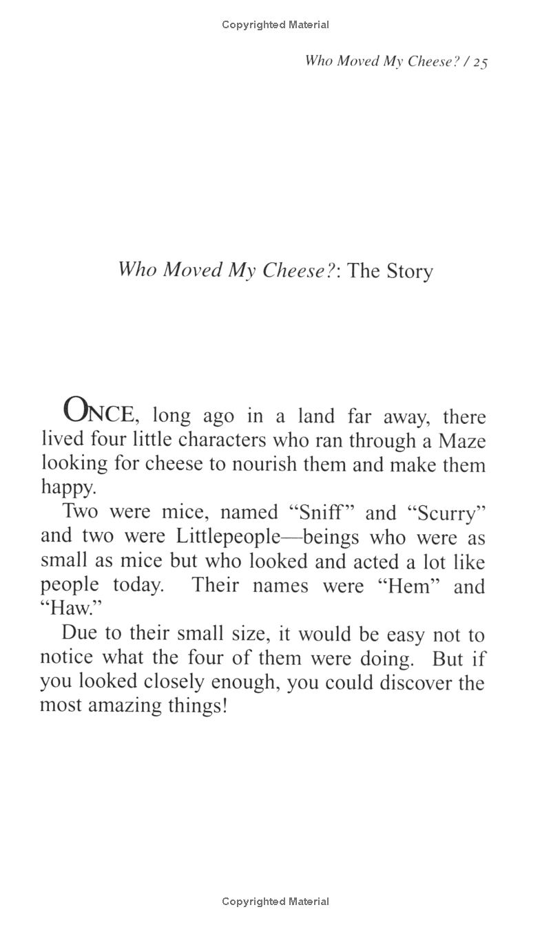 Who Moved My Cheese?: An Amazing Way to Deal with Change in Your Work and in Your Life PDF đọc ebook online, epub online, nghe sách nói audio miễn phí.