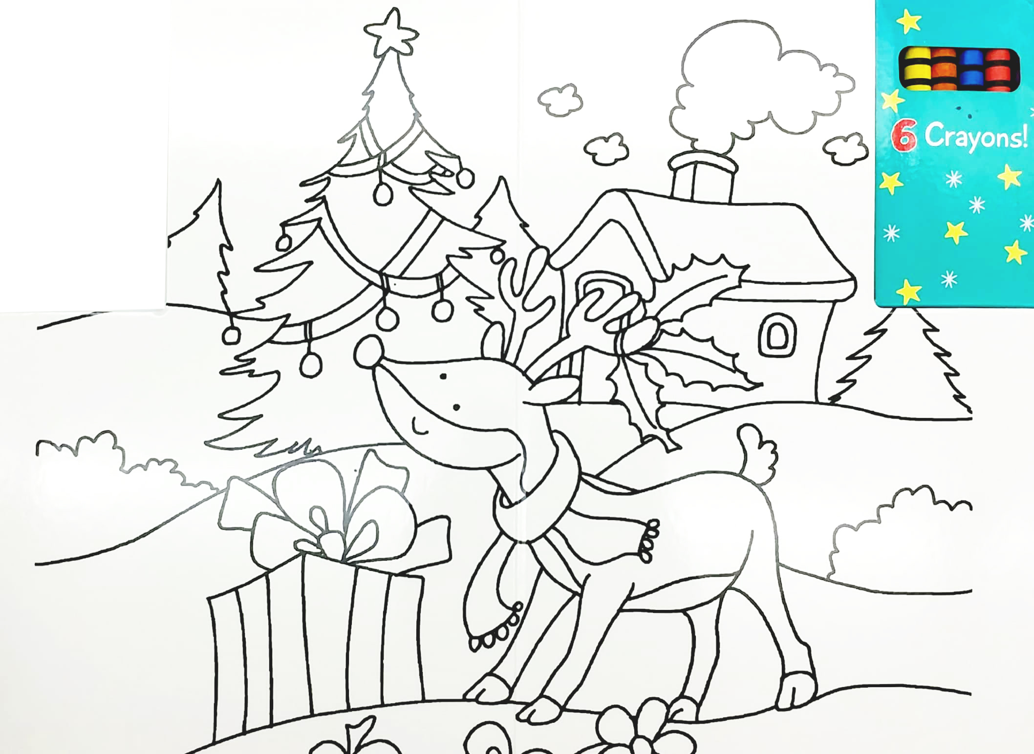 Wipe Clean Colouring Books Rudolph