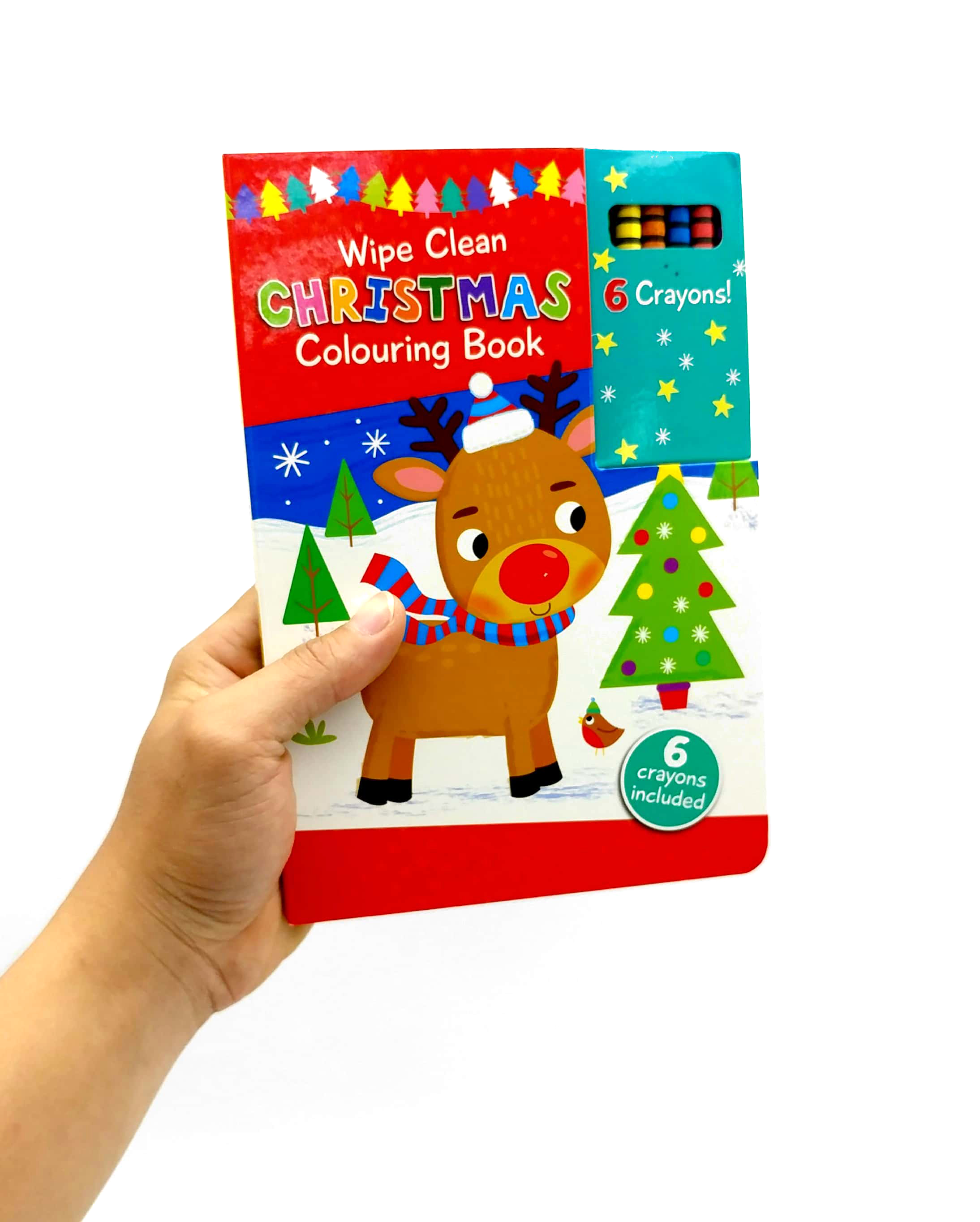 Wipe Clean Colouring Books Rudolph