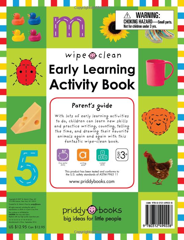 Wipe Clean Early Learning Activity Book