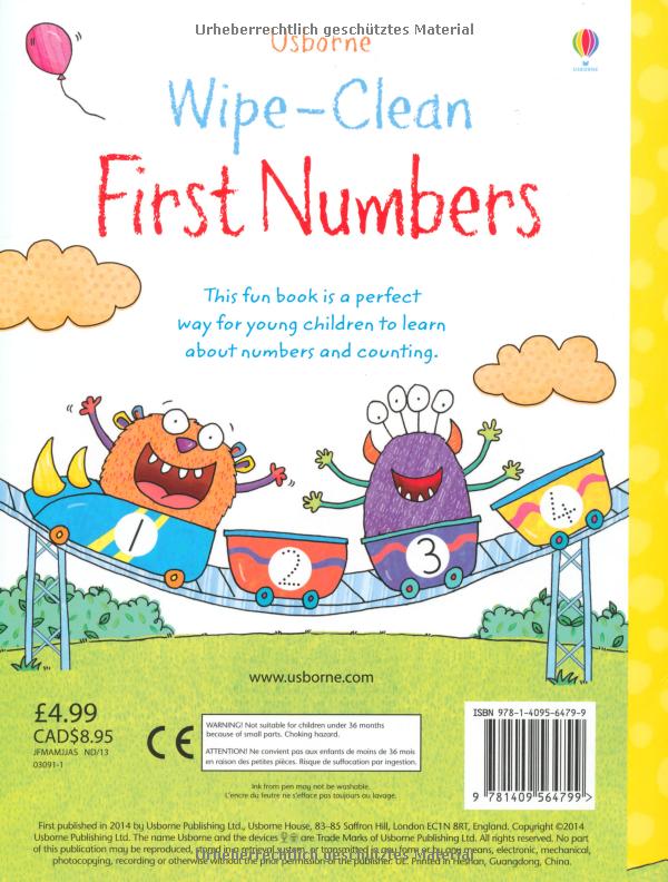 Wipeclean First Numbers