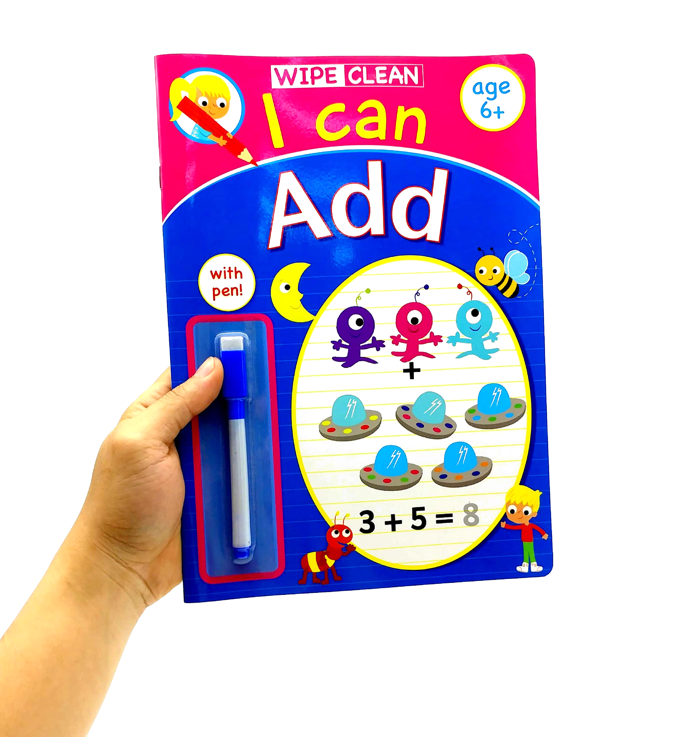 Wipe Clean I Can Add Book With Pen Age 6+