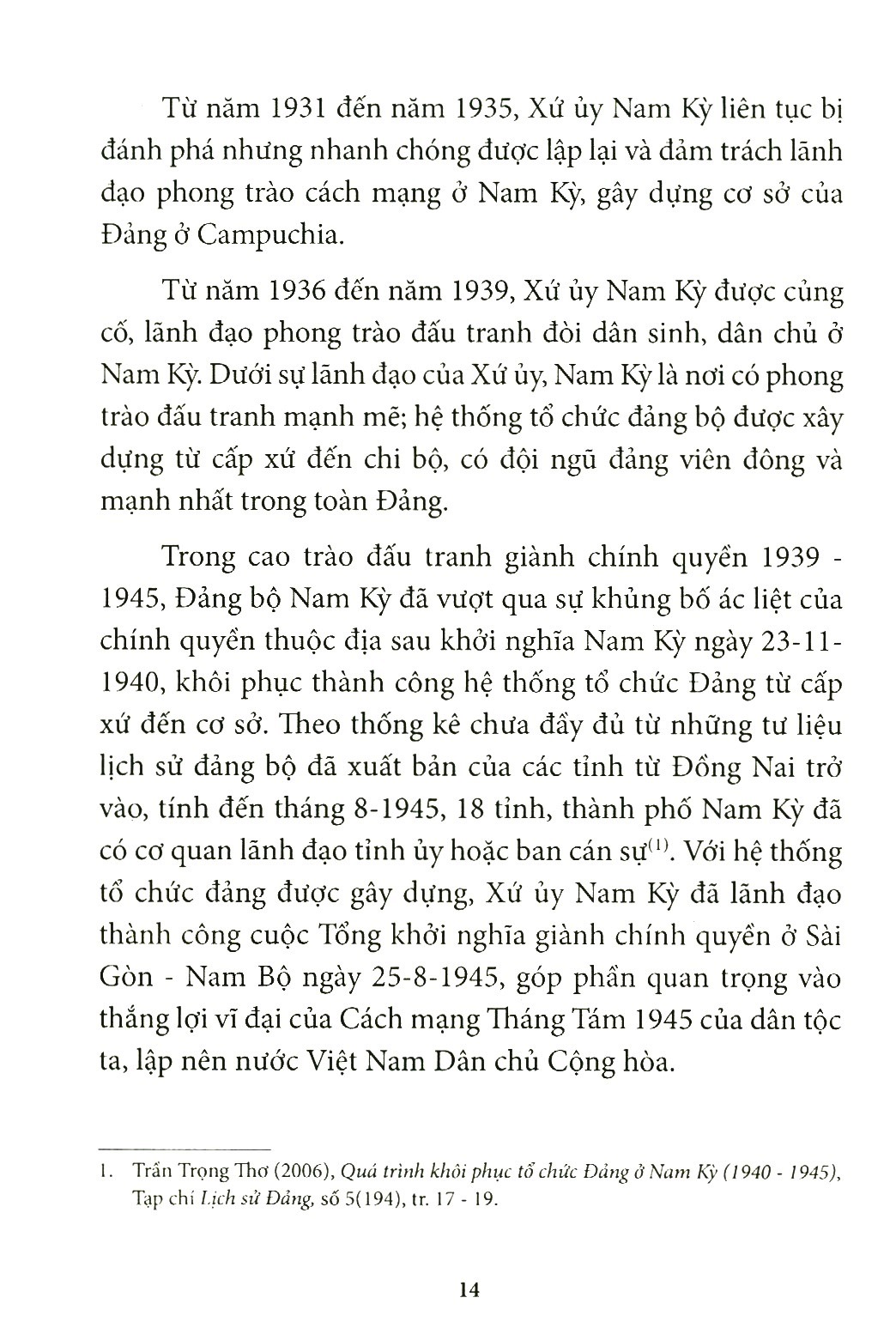 Xứ Ủy Nam Bộ Và Trung Ương Cục Miền Nam 1945-1954 PDF Xứ Ủy Nam Bộ Và Trung Ương Cục Miền Nam 1945-1954 PDF