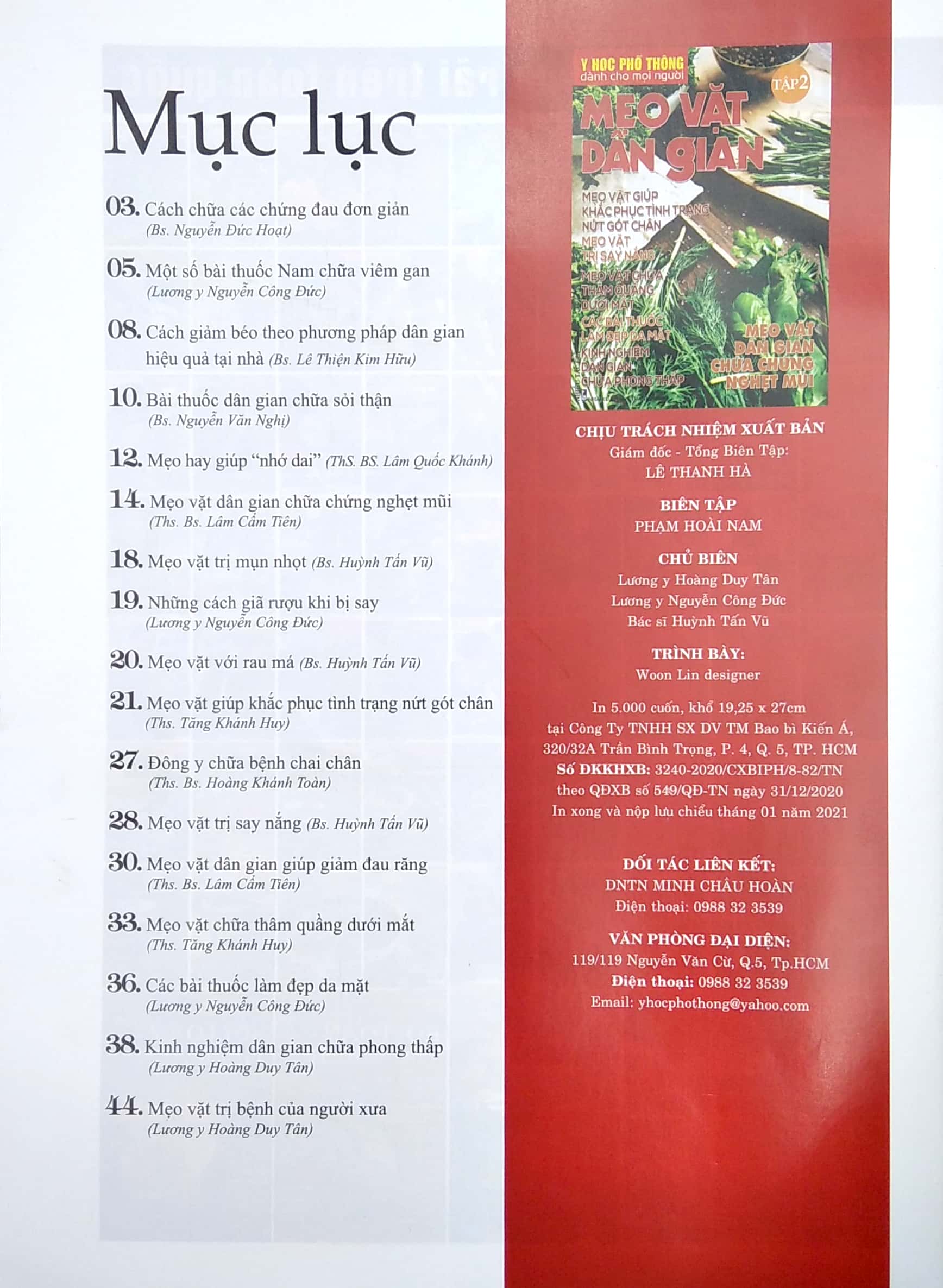 Bộ Y Học Phổ Thông Dành Cho Mọi Người - Chuyên Đề: Mẹo Vặt Dân Gian 2 PDF Bộ Y Học Phổ Thông Dành Cho Mọi Người - Chuyên Đề: Mẹo Vặt Dân Gian 2 PDF