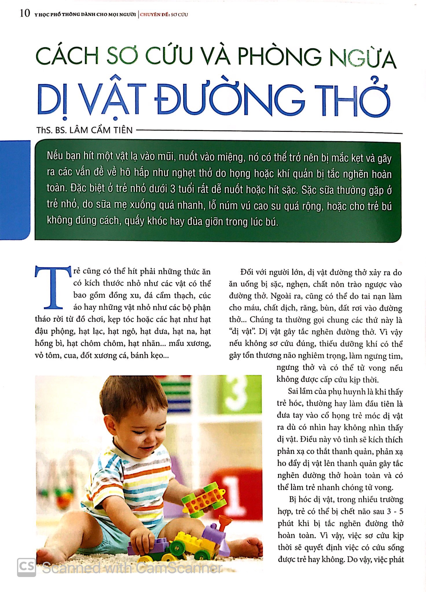 Y Học Phổ Thông Dành Cho Mọi Người - Chuyên Đề: Sơ Cứu PDF