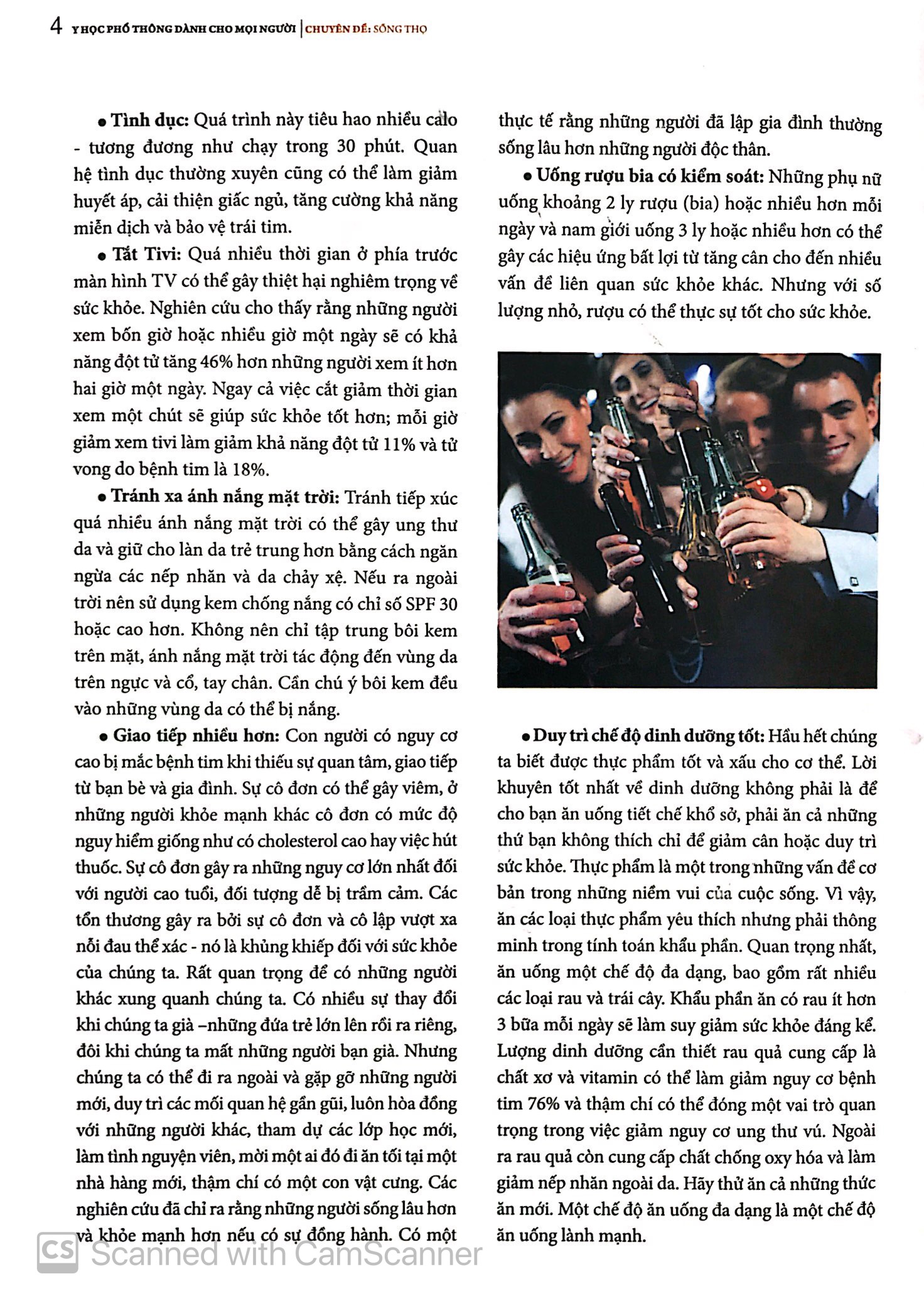 Y Học Phổ Thông Dành Cho Mọi Người - Chuyên Đề: Sống Thọ PDF