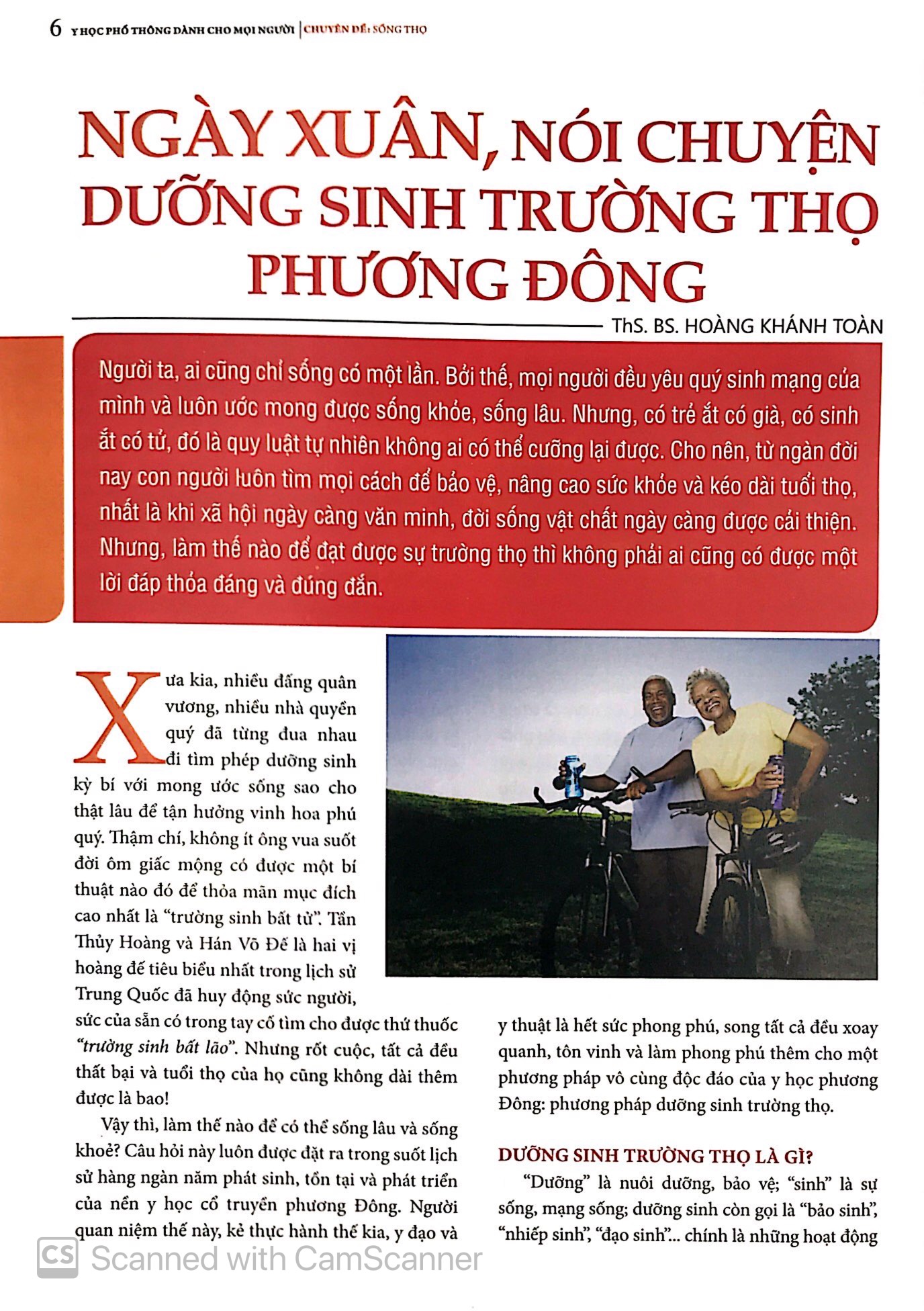 Y Học Phổ Thông Dành Cho Mọi Người - Chuyên Đề: Sống Thọ PDF
