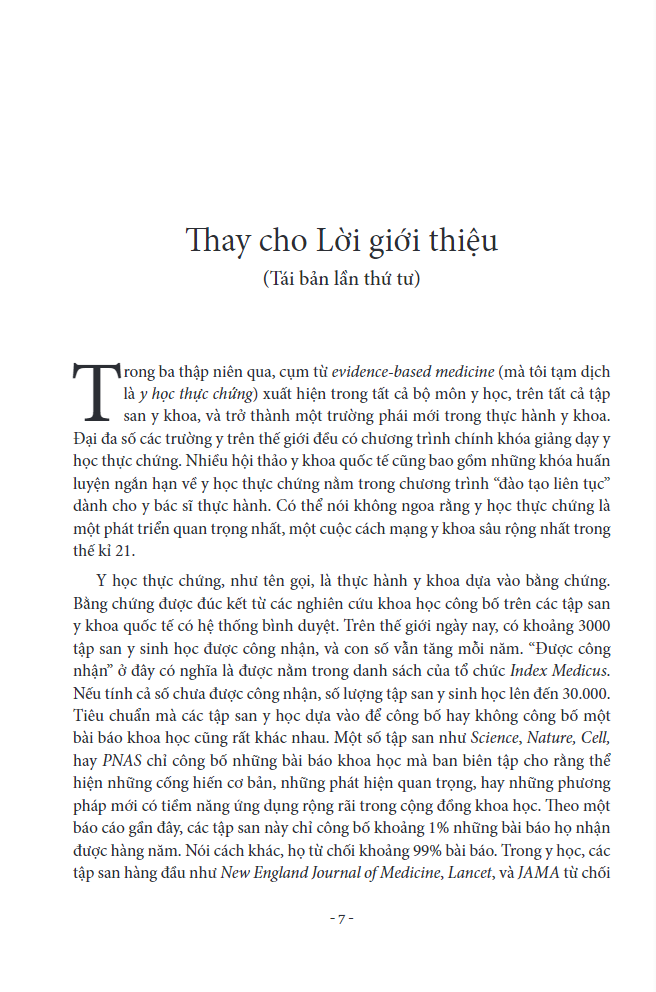 Tải sách Y Học Thực Chứng (Evidence - Based Medicine) (Tái Bản 2024) PDF đọc ebook online, epub online, nghe sách nói audio miễn phí.