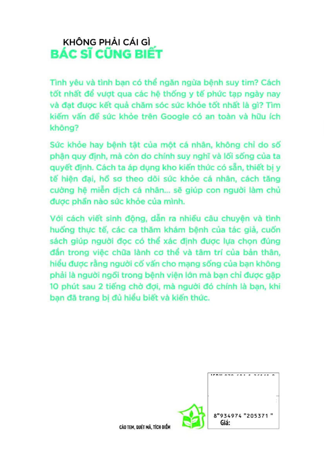 Tải sách Y Học Và Sức Khỏe - Không Phải Cái Gì Bác Sĩ Cũng Biết - Doctors Don't Know Everything PDF đọc ebook online, epub online, nghe sách nói audio miễn phí.