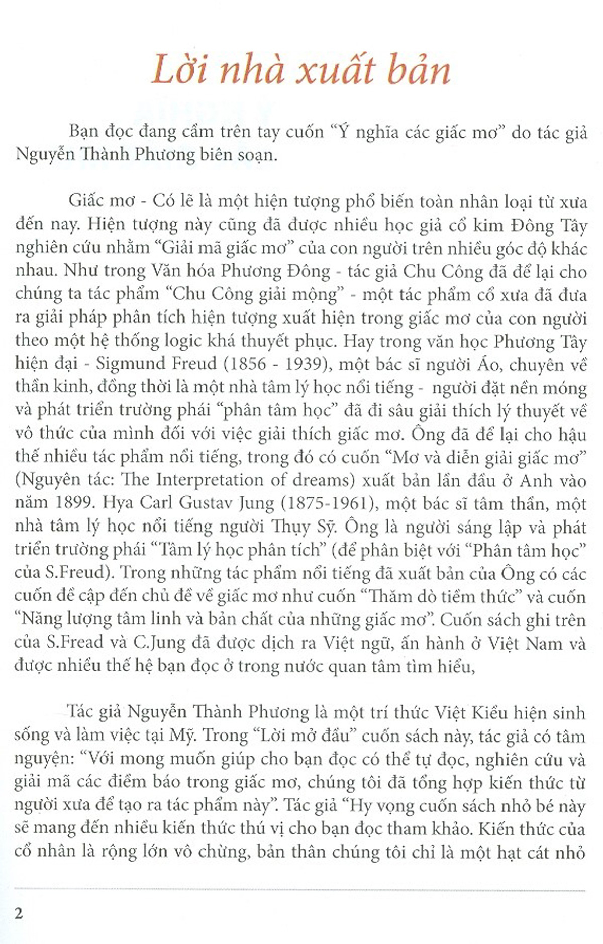 Ý Nghĩa Các Giấc Mơ PDF Ý Nghĩa Các Giấc Mơ PDF