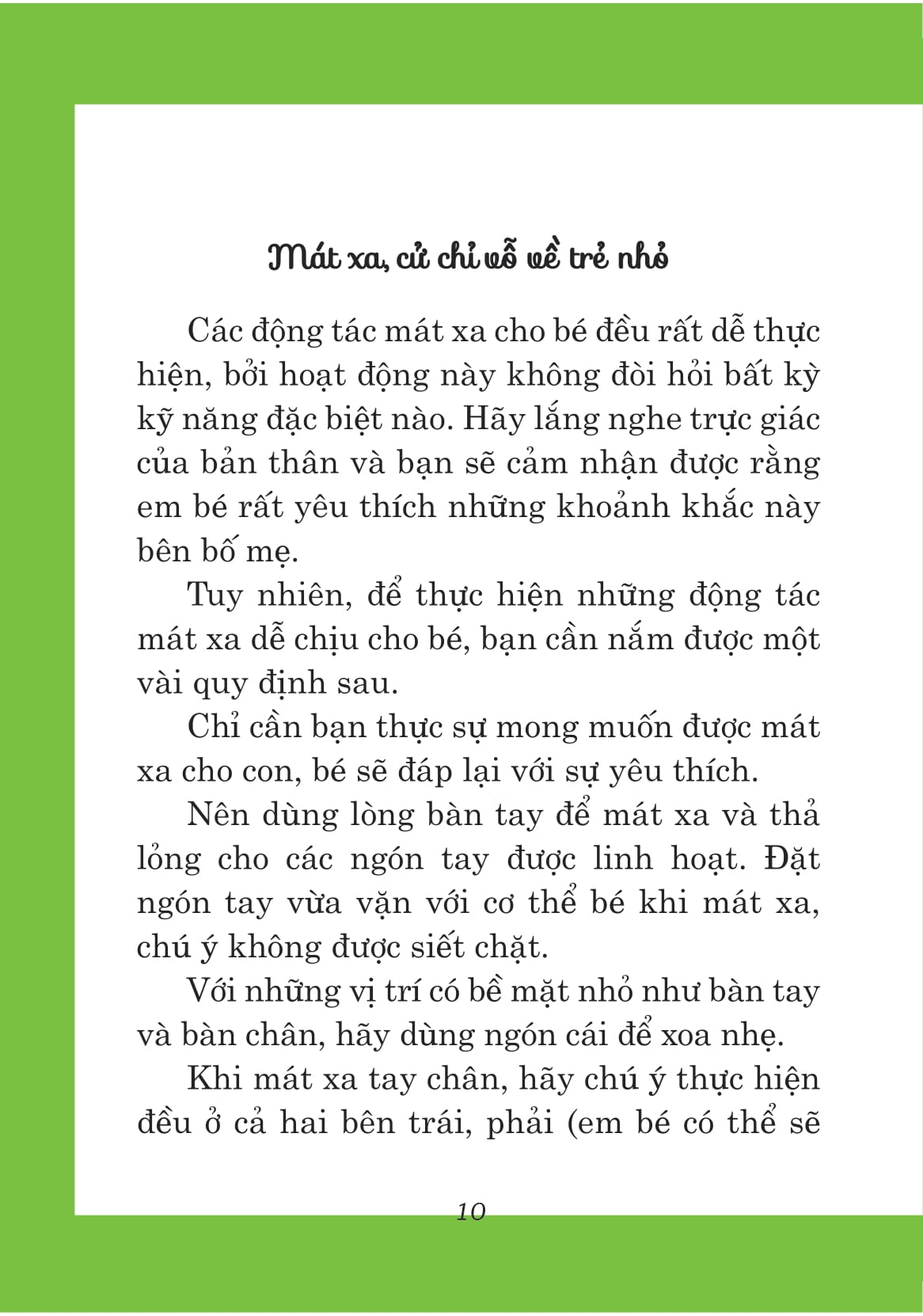 Yêu Thương Từ Bàn Tay Mẹ - 100 Liệu Pháp Thư Giãn Và Mát Xa Cho Bé PDF Yêu Thương Từ Bàn Tay Mẹ - 100 Liệu Pháp Thư Giãn Và Mát Xa Cho Bé PDF